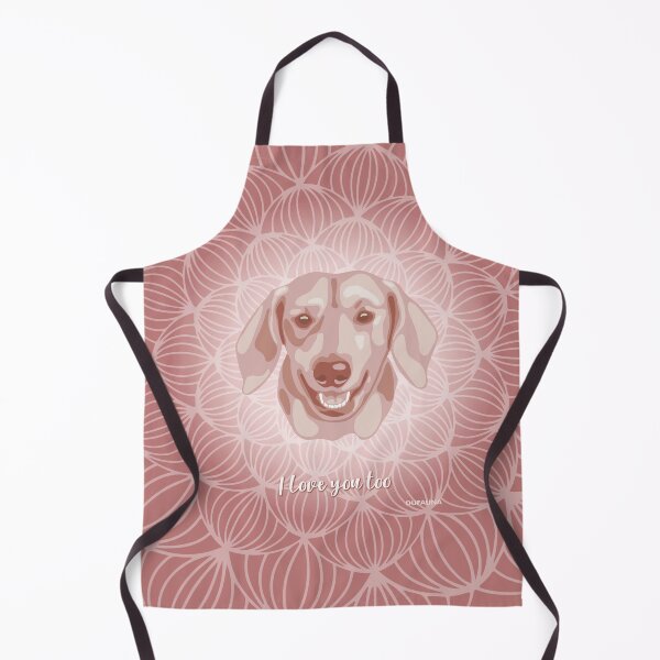 Item preview, Dachshund Pink Blush Smiling Face "I love you too" designed and sold by DuFauna.