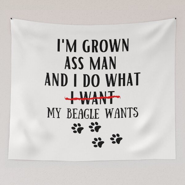 Item preview, beagle funny quote cartoon beagle designed and sold by OneTimeEngineer.