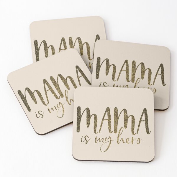 Item preview, Mama Is My Hero, Mama Gifts, Mom Is My Hero, Gift For Mother, Mama Glitter Gold designed and sold by UniqueStylistic.