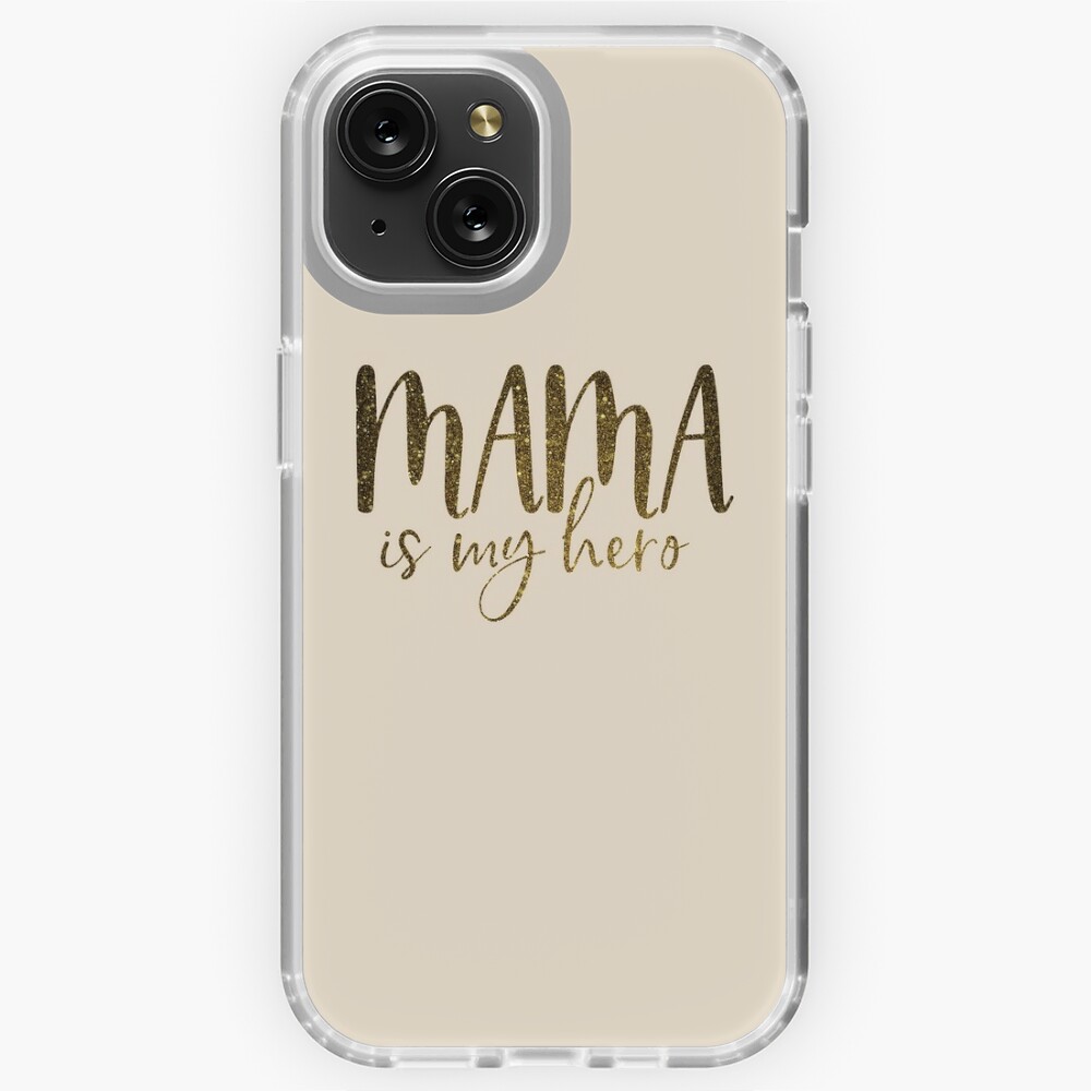 Mama Is My Hero, Mama Gifts, Mom Is My Hero, Gift For Mother, Mama Glitter  Gold Greeting Card for Sale by UniqueStylistic