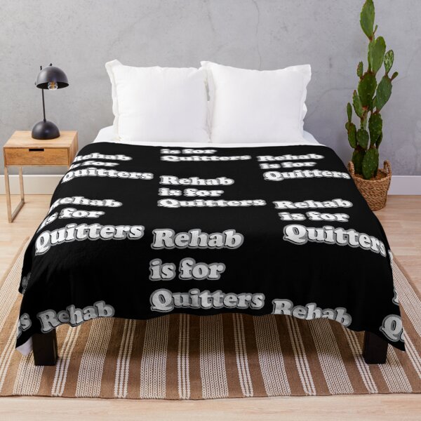 Item preview, Rehab is for Quitters Funny Text Design designed and sold by johnta17.