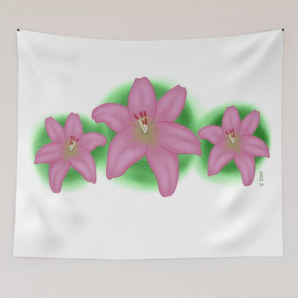 Item preview, Pink lilies designed and sold by Chillateez.