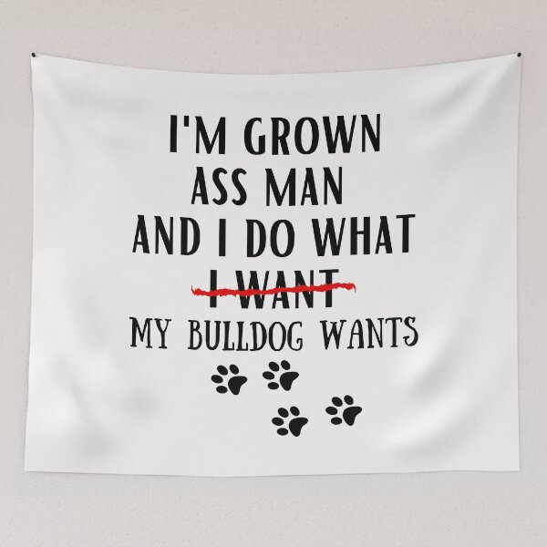 Item preview, french bulldog funny quote cartoon english bulldog designed and sold by OneTimeEngineer.