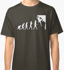 Evolution Rock Climbing by Stencil8 Classic T-Shirt