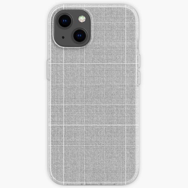 Hannibal Bedroom Decor Fabric Textured Gray Plaid Blanket iPhone Soft Case