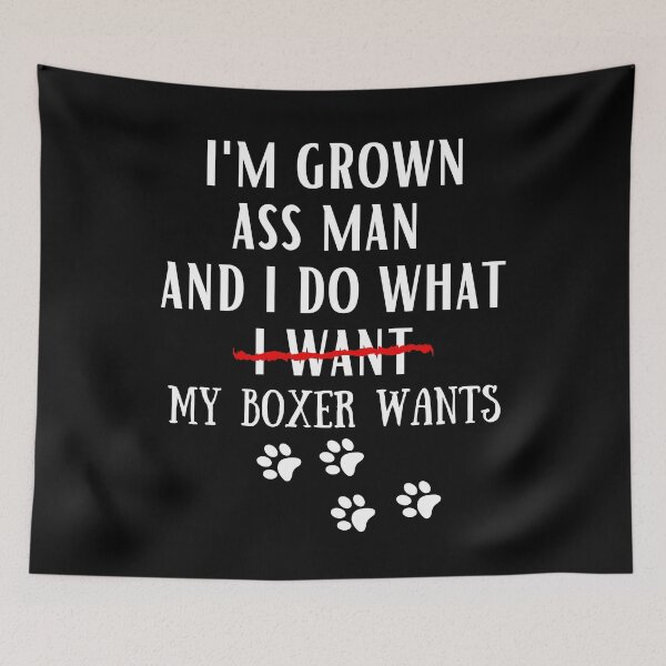 Item preview, boxer funny quote cartoon boxer designed and sold by OneTimeEngineer.
