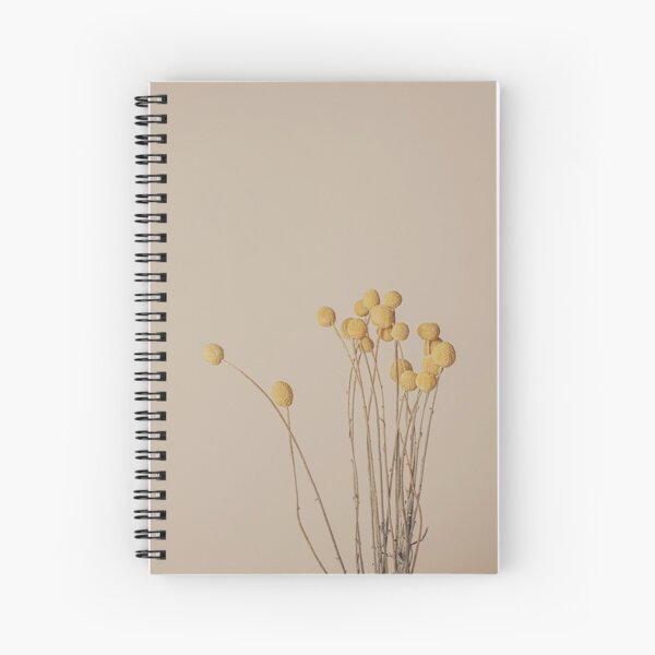 Pretty Dried Wildflowers Colorful Design Spiral Notebook for Sale