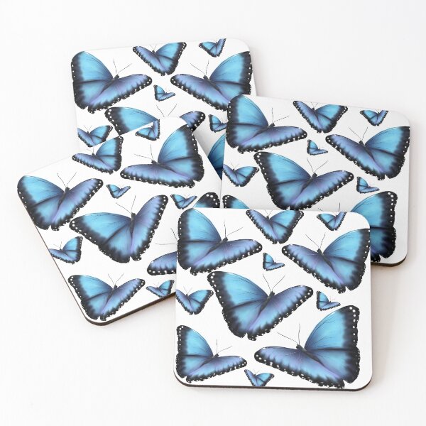 Aperçu de l'œuvre Papillons Morpho créée et vendue par Mayakiwi.