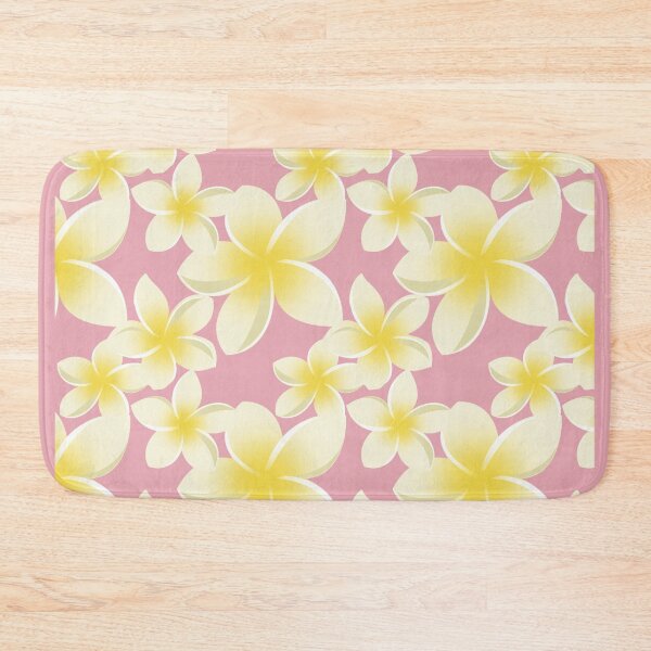 Item preview, Plumeria over pink designed and sold by Artemixtravel.