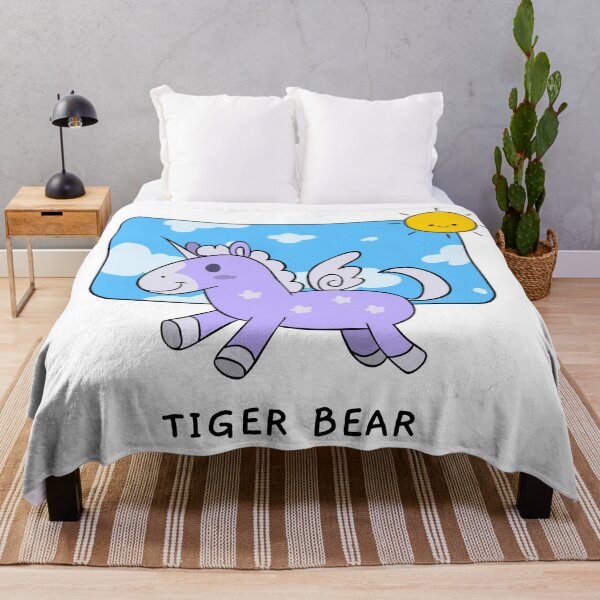 Item preview, Tiger Bear Unicorn Cute Childrens Kids Play School Nursery Artwork designed and sold by CreatedbyJR.