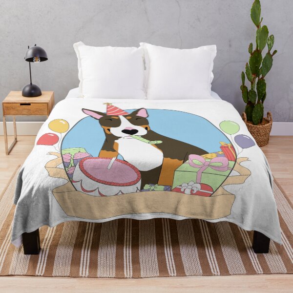 Item preview, Birthday Bull - Black Tan & White designed and sold by Qtea.