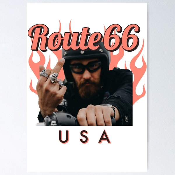 Item preview, ROUTE 66 - ROUTE - Road - America  designed and sold by Tropical Blood.