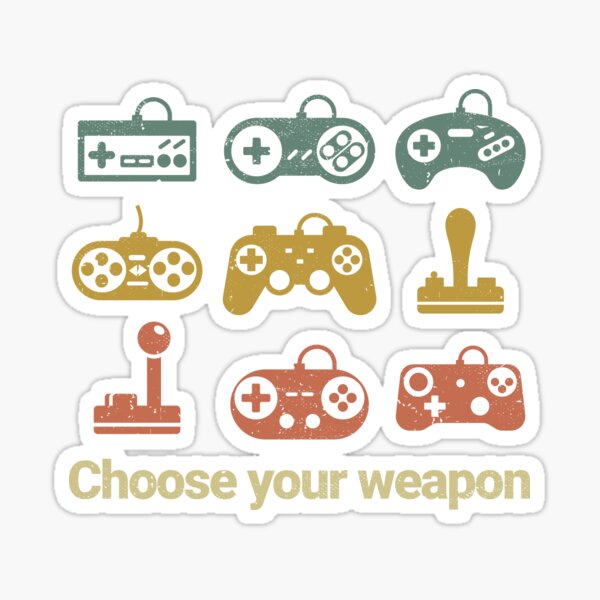 Item preview, Choose your weapon - gift for videogame lovers designed and sold by CG Studio.