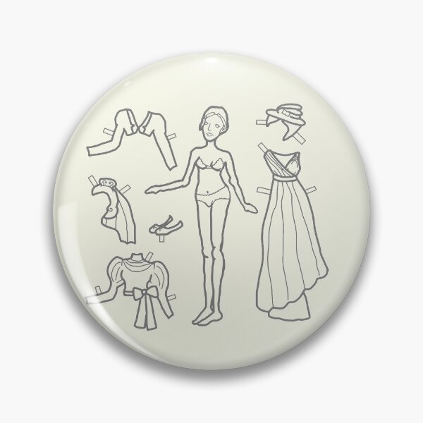 Artikelvorschau, Paper Doll Sketch - Neoklassische Kleidung entworfen und verkauft von LochNestFarm.