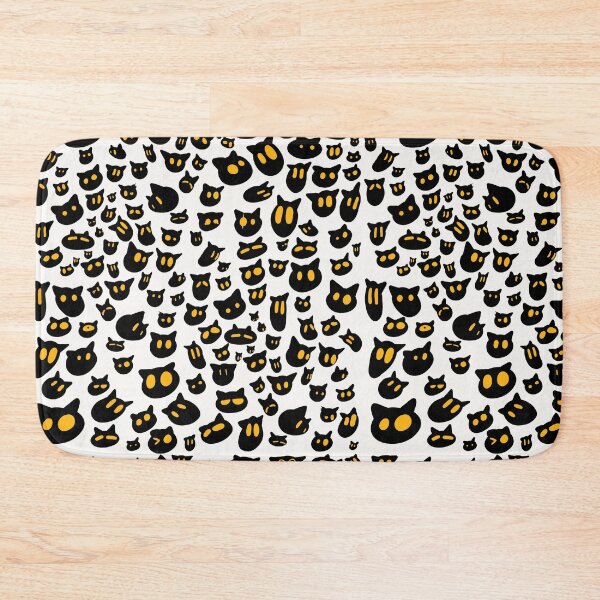 Item preview, Curious Black Cat Scatter Pattern designed and sold by aloetech.
