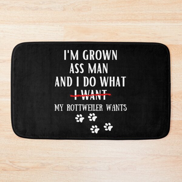 Item preview, rottweiler funny quote cartoon rottweiler designed and sold by OneTimeEngineer.