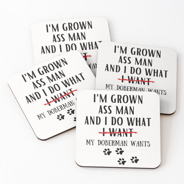 Item preview, doberman funny quote cartoon doberman designed and sold by OneTimeEngineer.