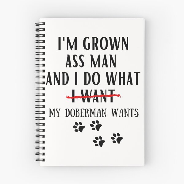Item preview, doberman funny quote cartoon doberman designed and sold by OneTimeEngineer.