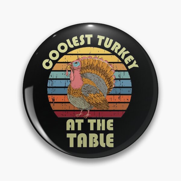 Item preview, El pavo más fresco en la mesa, diseño de acción de gracias, ilustración de Turquía designed and sold by ArtyFiction.