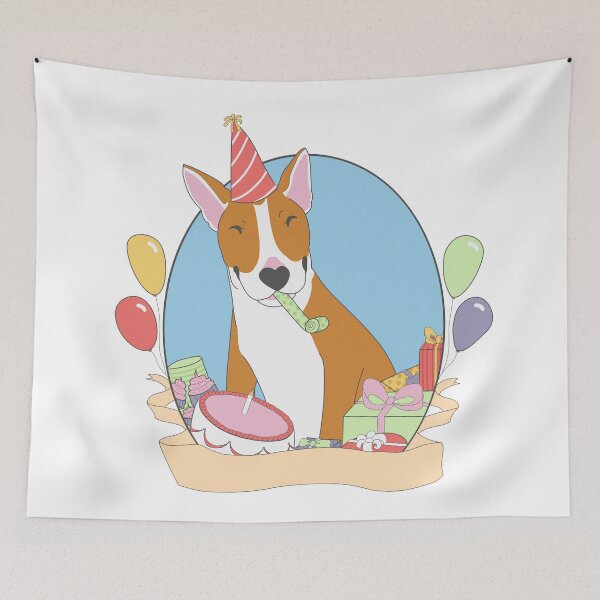 Item preview, Birthday Bull - Red & White designed and sold by Qtea.