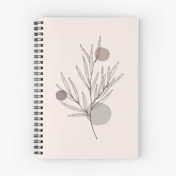 Item preview,  Minimal  Circle  Abstract Shapes Plants leaves  Warm Tones  Design designed and sold by zedonee.