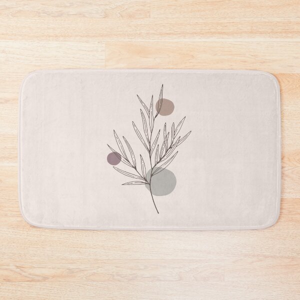 Item preview,  Minimal  Circle  Abstract Shapes Plants leaves  Warm Tones  Design designed and sold by zedonee.