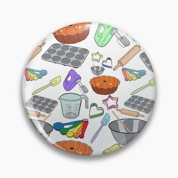 Item preview, Fun Baking Tools Illustrations Pattern designed and sold by judgeart.