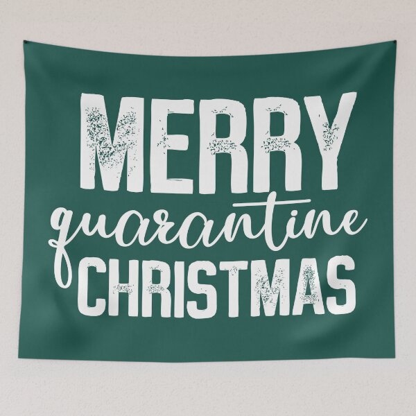 Item preview, Merry Quarantine Christmas! green designed and sold by MamSelle.