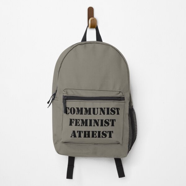 Item preview, communist feminist atheist designed and sold by promisesarelies.