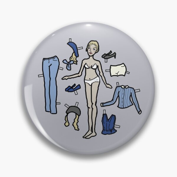 Item preview, Paper Doll Pieces - Blonde with the Blues designed and sold by LochNestFarm.