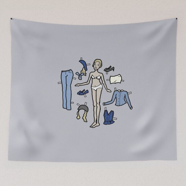 Item preview, Paper Doll Pieces - Blonde with the Blues designed and sold by LochNestFarm.