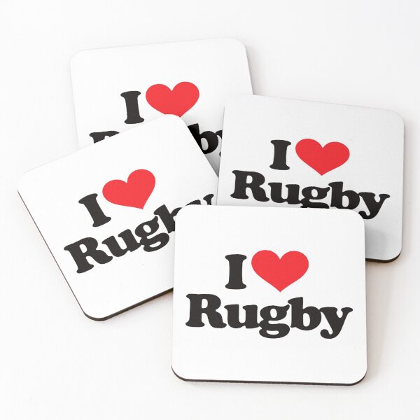 Item preview, I LOVE RUGBY T SHIRT - MINIMALIST designed and sold by JMPrint.