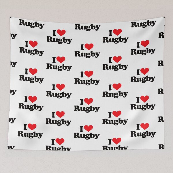 Item preview, I LOVE RUGBY T SHIRT - MINIMALIST designed and sold by JMPrint.
