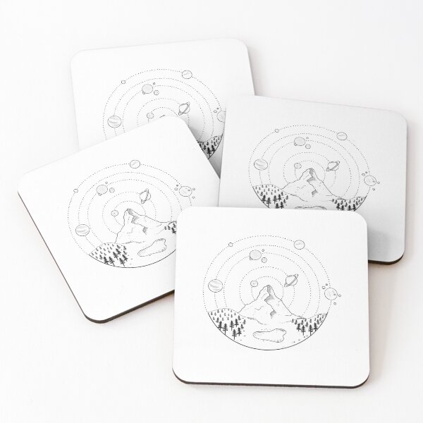 Item preview, Circle galaxy and mountain designed and sold by Pixar23.
