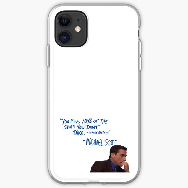 Michael Scott's Inspirational Quote (Colour) iPhone Soft Case