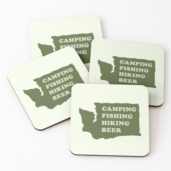 Item preview, Camping Fishing Hiking Beer designed and sold by happysquatch.