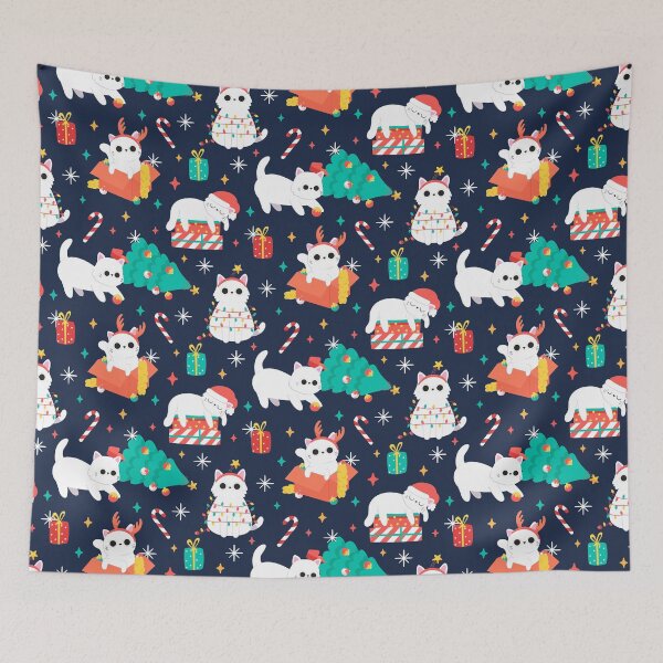 Item preview, Cute Christmas Cat designed and sold by hakyde.