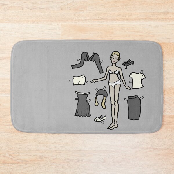 Item preview, Paper Doll Pieces - Black and White and Blonde designed and sold by LochNestFarm.