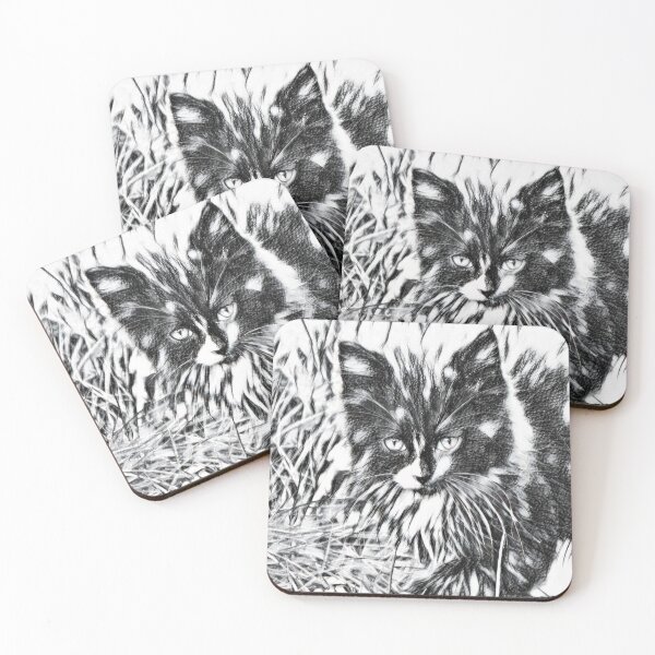 Item preview, B n W Angora  designed and sold by DonnaM.
