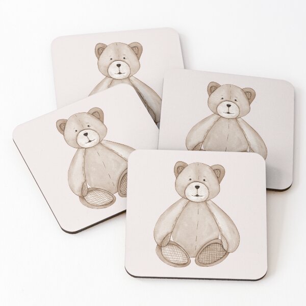 Item preview, Cute plush bear (monochrome) designed and sold by Flowersforbear.