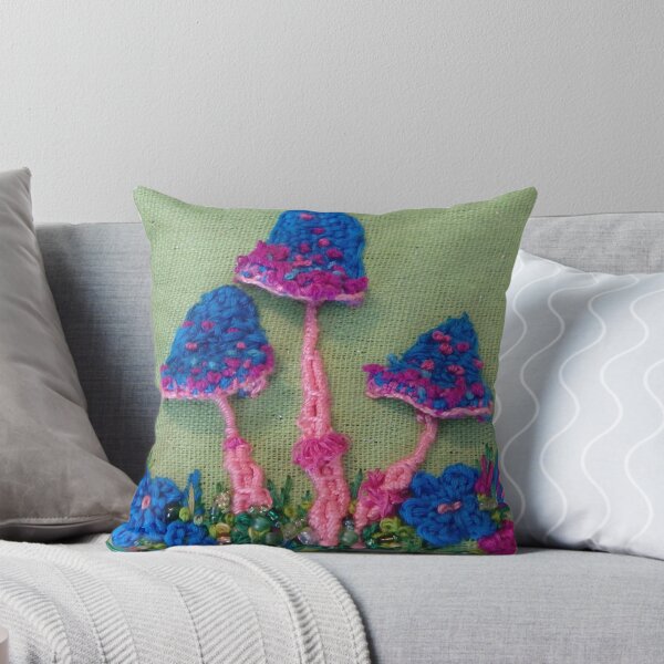 Item preview, Blue Toadstools embroidery designed and sold by MsFledermaus.