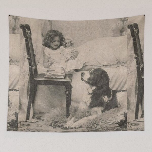 Item preview, Vintage dog cute photo Dachshund Dogs retro pet girl and doll designed and sold by Coolstuff4you71.