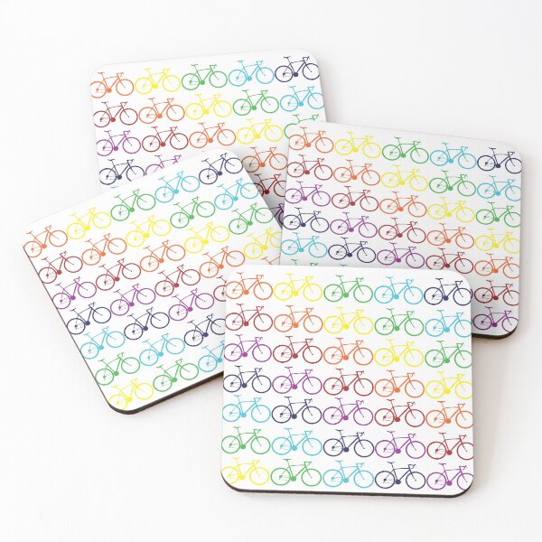 Item preview, Rainbow bike pattern designed and sold by vivgd.