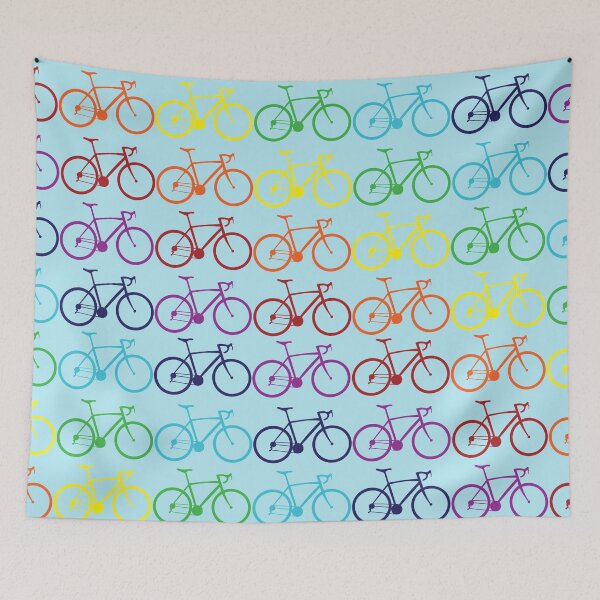 Item preview, Rainbow bike pattern designed and sold by vivgd.