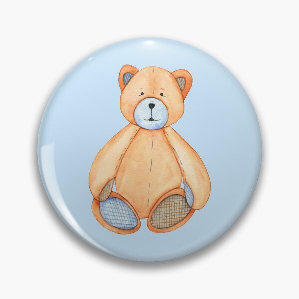 Item preview, Cute plush bear (colored) designed and sold by Flowersforbear.