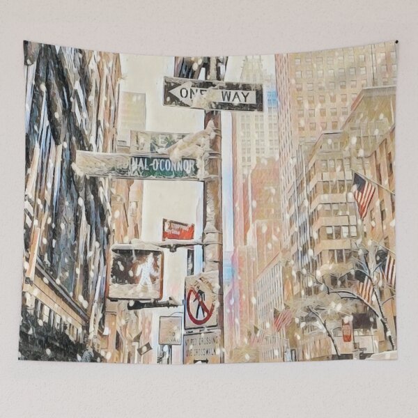 Item preview, New York during Christmas designed and sold by AnnaAndVibes.