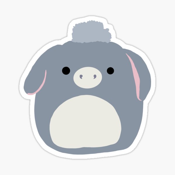 jason the donkey squishmallow sticker by karsmultifam redbubble