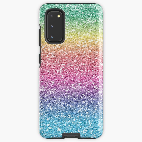 Rainbow Ombre Glitter Samsung Galaxy Tough Case