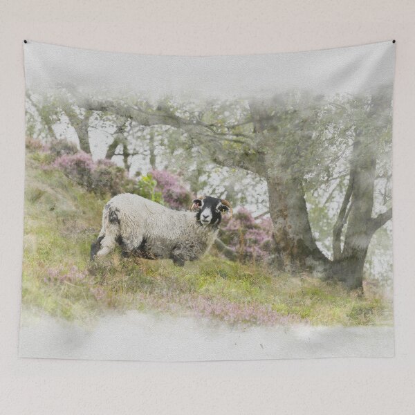 Item preview, Swaledale Sheep on Stanton Moor Watercolour Photograph designed and sold by Jane Stanley Photography.