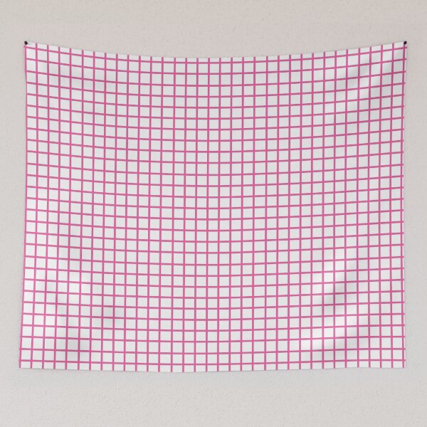 Item preview, Retro style deep pink and white check designed and sold by LittleBettyMakes.